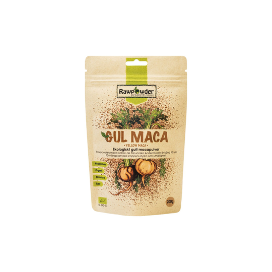 Rawpowder Ekologiskt Macapulver Gult, 200 g