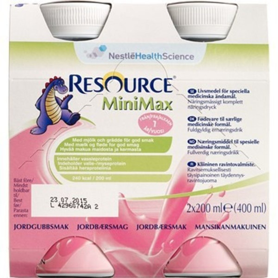 Resource MiniMax Jordgubb 2 x 200 ml