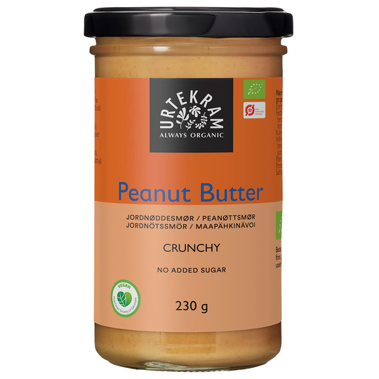 Urtekram Food Ekologiskt Jordnötssmör Crunchy, 230 g