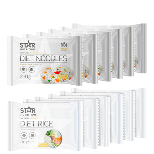 6 x Diet Rice 200 g, 6 x Diet Noodles 250 g, BIG BUY