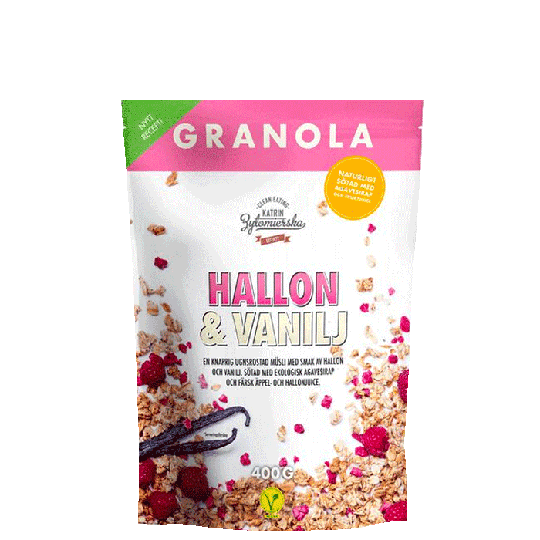 Granola Hallon & Vanilj, 400 g