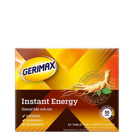 Gerimax Instant Energy, 30 tabletter