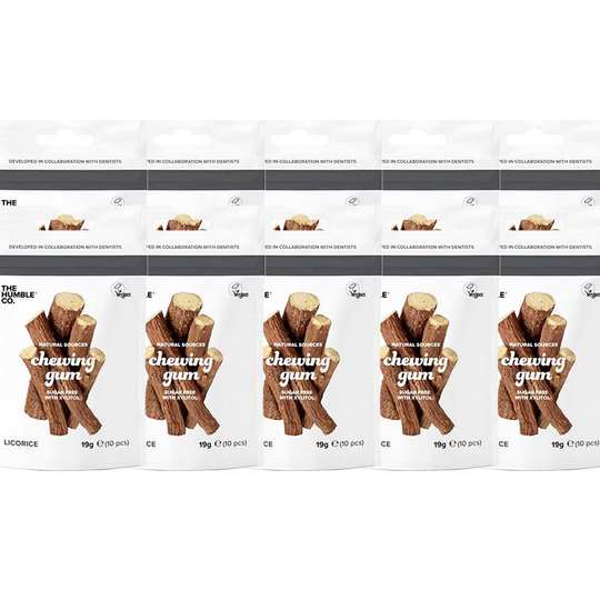 The Humble Co. Tuggummi Lakrits 10-pack