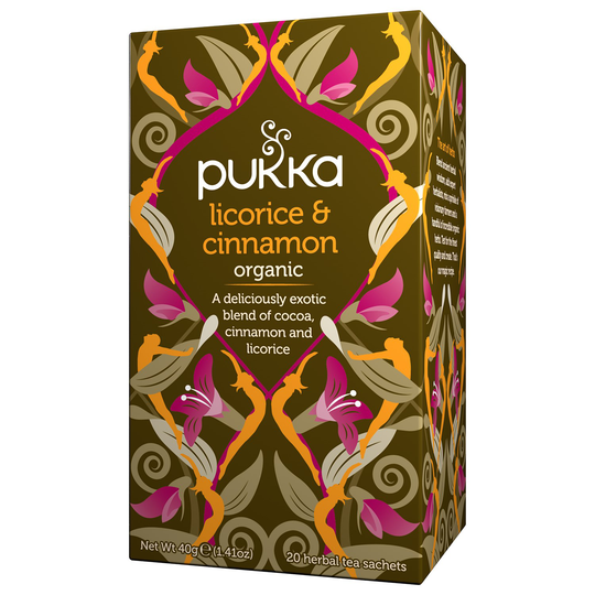 Pukka Herbs Örtte Licorice & Cinnamon, 20 påsar