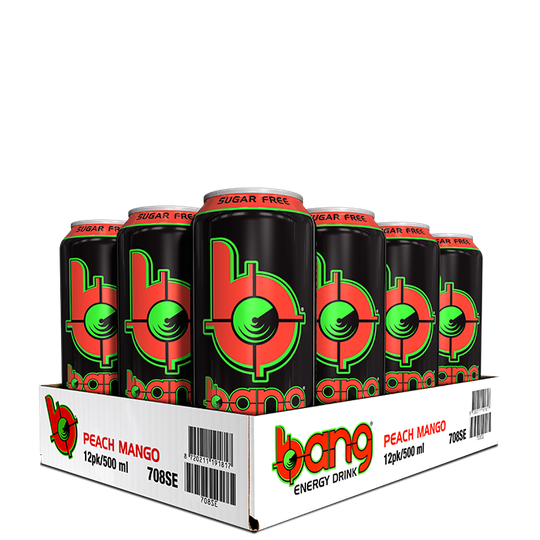 12 x BANG Energy, 50 cl, Peach Mango