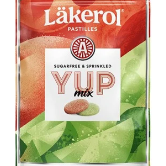 Läkerol Yup Mix Strawberry Lime & Sour Peach