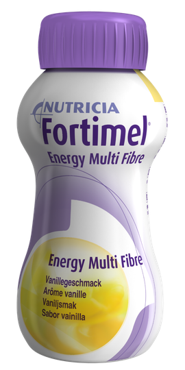 Fortimel Energy Multi Fibre, vanilj, drickfärdigt kosttillägg 4 x 200 milliliter