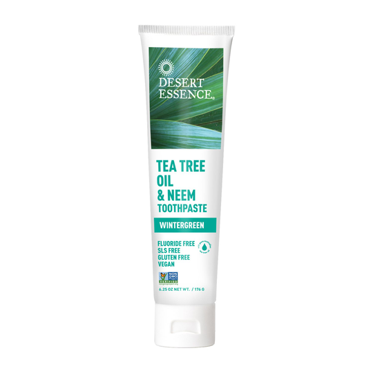 Desert Essence Tea Tree Oil & Neem Toothpaste Wintergreen