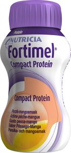 Fortimel Compact Protein, drickfärdigt kosttillägg, persika- och mango 4 x 125 milliliter