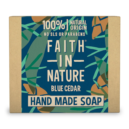 Faith in Nature Blue Cedar Hand Made Soap, 100 g