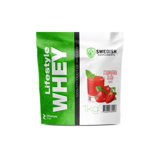Swedish Supplements Lifestyle Whey Protein Strawberry Slush 1 kg