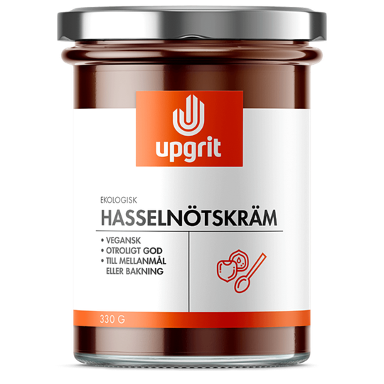 Upgrit Hasselnötskräm 330 g