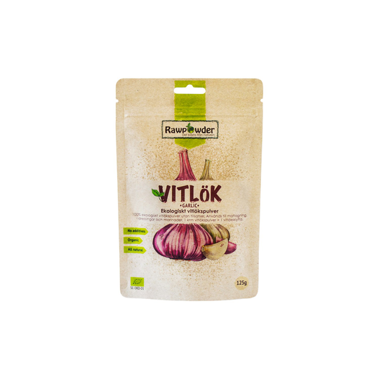 Rawpowder Ekologiskt Vitlökspulver, 125 g