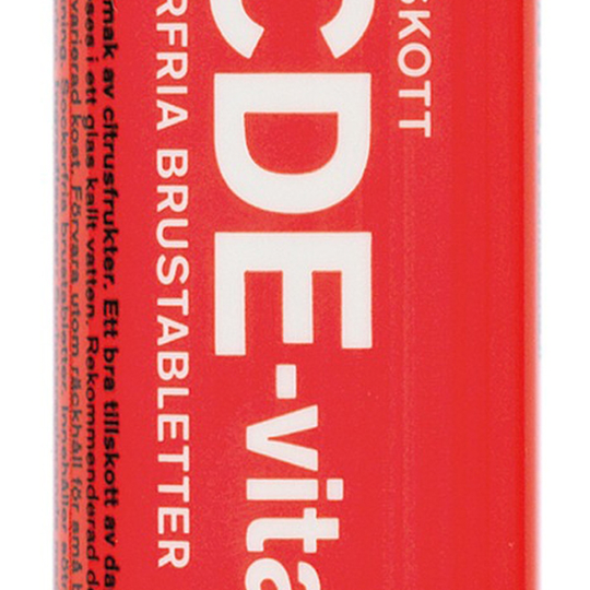 Friggs ABCDE-vitamin Citron 20 brustabletter