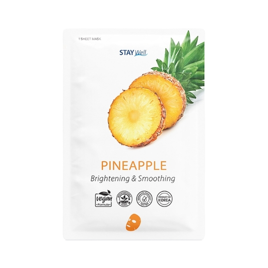 STAY Well Vegan Sheet Mask Pineapple 23 g
