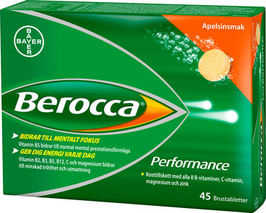 Berocca Performance Apelsin Brustablett 3 x 15 st