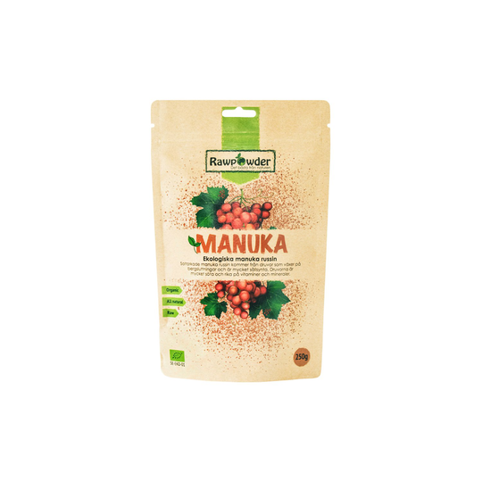 Rawpowder Ekologiska Manuka-russin, 250 g