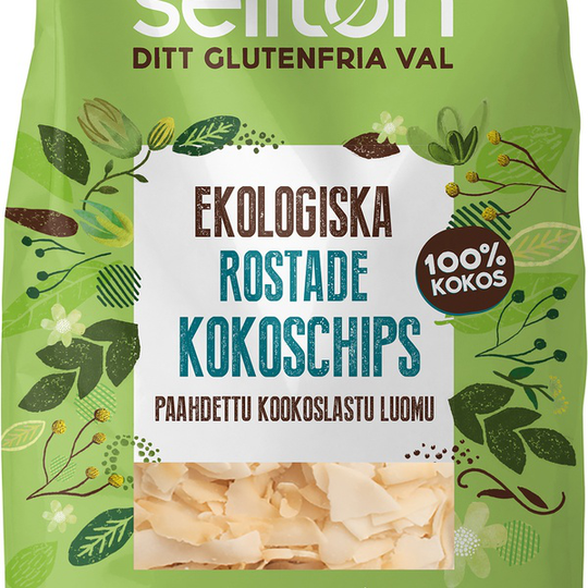 Sellton Kokoschips Rostade Eko 200 g