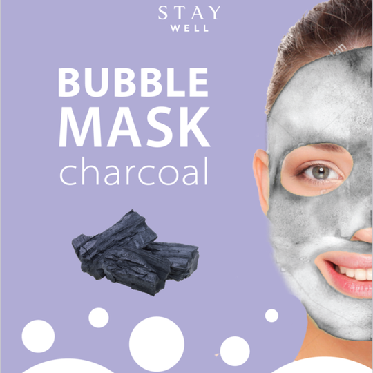 STAY Well Vegan O2 Purifying Bubble Mask Charcoal 20 g