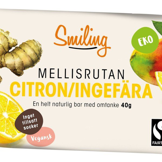 Smiling Mellisrutan Citron Ingefära 40 g