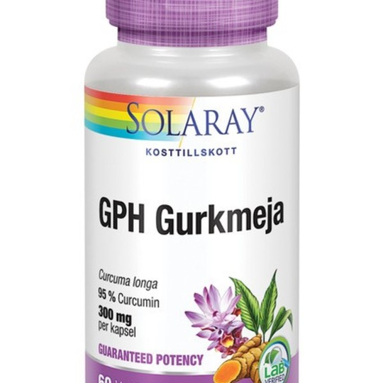 Solaray GPH Gurkmeja 60 tabletter
