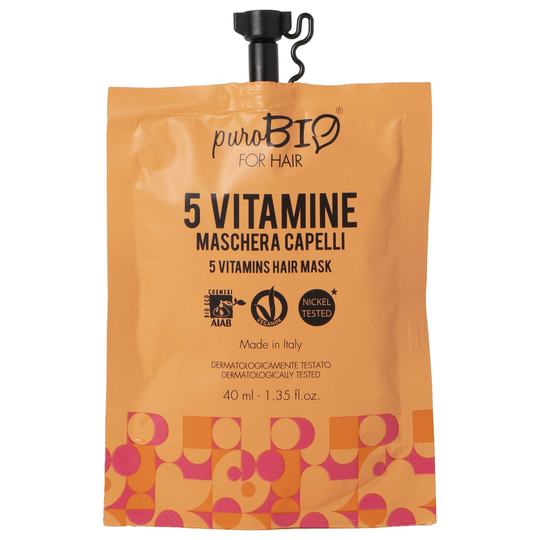 puroBIO Cosmetics 5 Vitamins Hair Mask, 40 ml