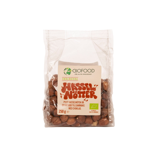Biofood Ekologiska Hasselnötter, 250 g