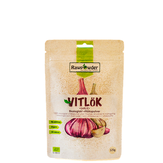 Vitlök, Ekologiskt Vitlökspulver, 125 g