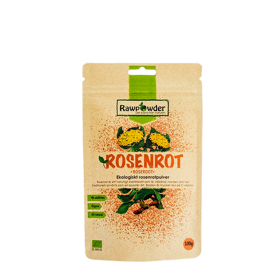 Ekologisk Rosenrotpulver, 100 g
