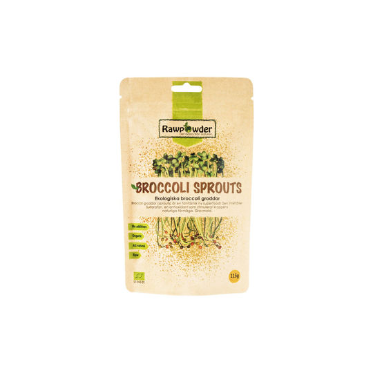 Rawpowder Ekologiska Broccoligroddar, 115 g