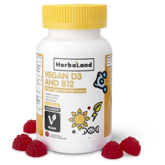 Herbaland Vegan D3+B12 60 st
