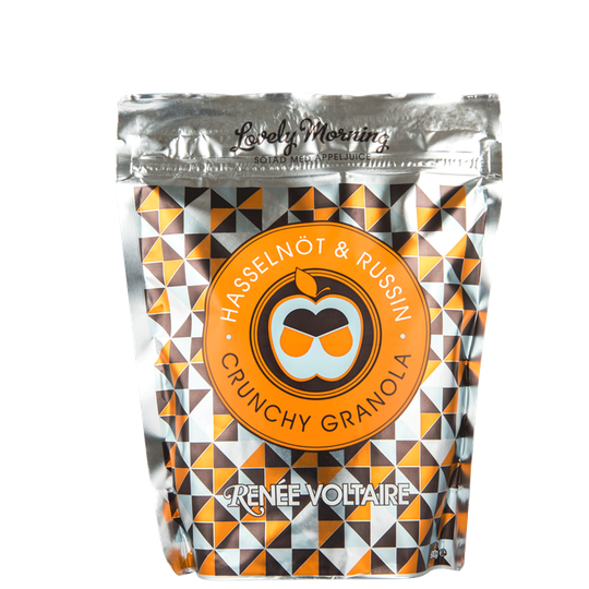 Crunchy Granola -Hasselnöt & Russin, 500 g