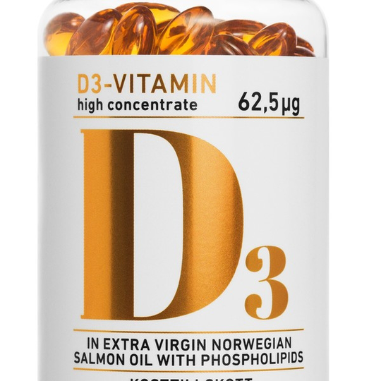 BioSalma D3-vitamin 62,5ug high concentrate 180 kapslar