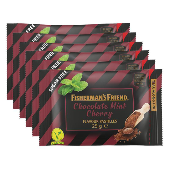 Fisherman's Friend Choklad, Mint & Körsbär 6-pack