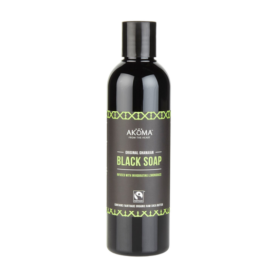 Akoma Authentic Ghanaian Liquid Black Soap - Lemongrass 250 ml