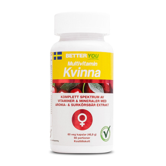 BETTER YOU Better You Multivitamin Kvinna 60 kaps