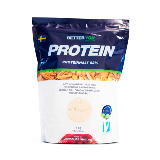BETTER YOU Better You Ärt & havreprotein Jordgubb/Hallon 1 kg