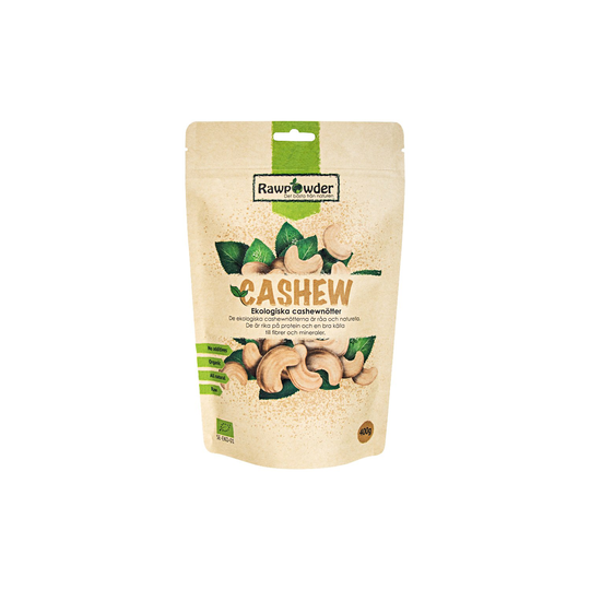 Rawpowder Ekologiska Cashewnötter Hela, 400 g