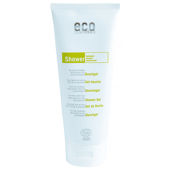 Eco Cosmetics Duschgel Grönt te & Granatäpple, 200 ml