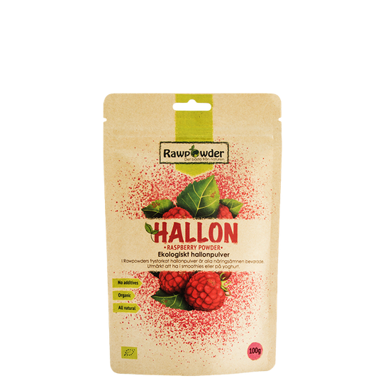 Hallonpulver EKO, 100 g