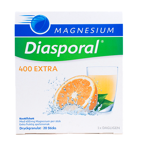 Magnesium Diasporal 400 mg Extra, 20 påsar
