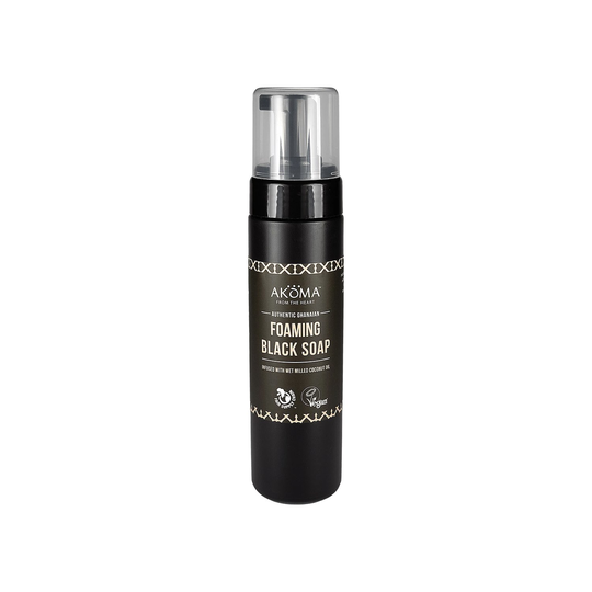 Akoma Authentic Ghanaian Foaming Black Soap, 200 ml