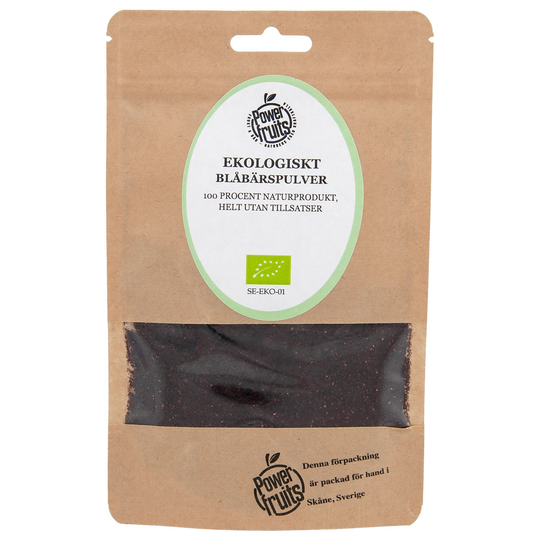 Powerfruits Ekologiskt Blåbärspulver, 50 g