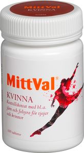 MittVal Kvinna tablett 100 st