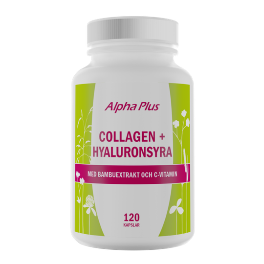 Alpha Plus Collagen + Hyaluronsyra 120 kapslar