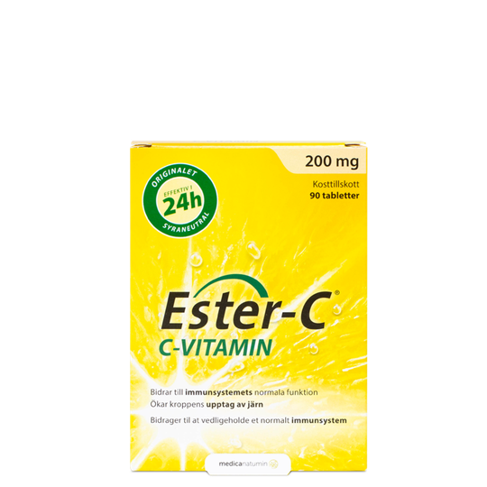 Ester-C 200 mg, 90 tabletter