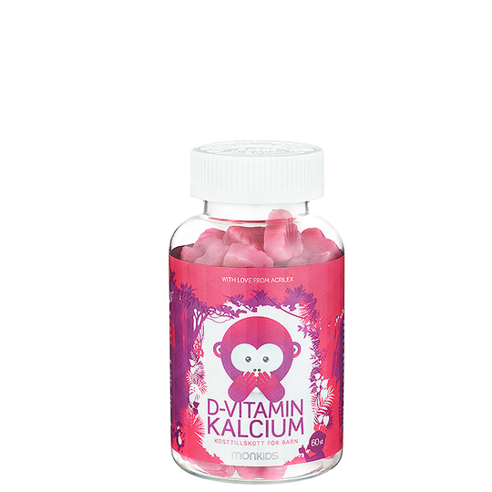 D-vitamin + kalcium, 60 tuggtabletter
