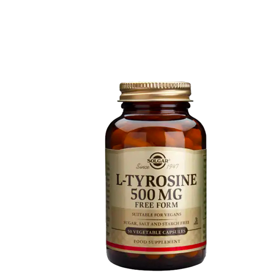 L-Tyrosine 500 mg, 50 kapslar