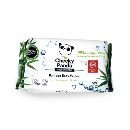The Cheeky Panda Bamboo Baby Wipes, 64 st