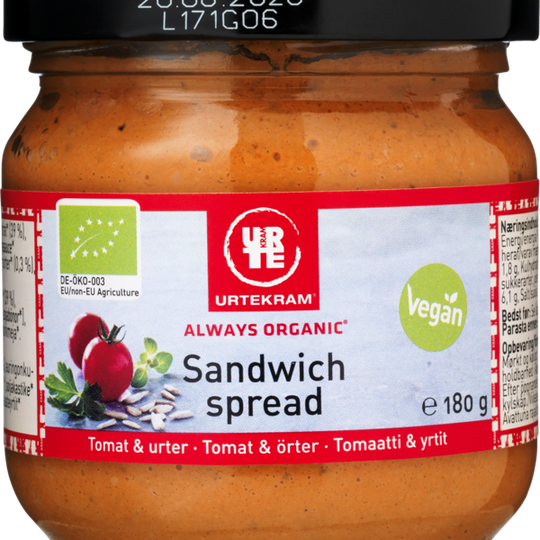 Urtekram Sandwich Spread Tomat & Örter 180 g